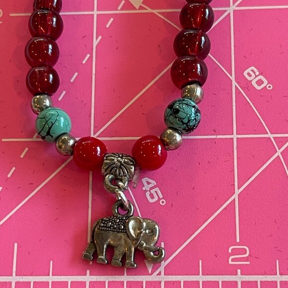 3 for $15 -- Tibetan Beaded Necklace with Elephant Charm - Picture 1 of 6